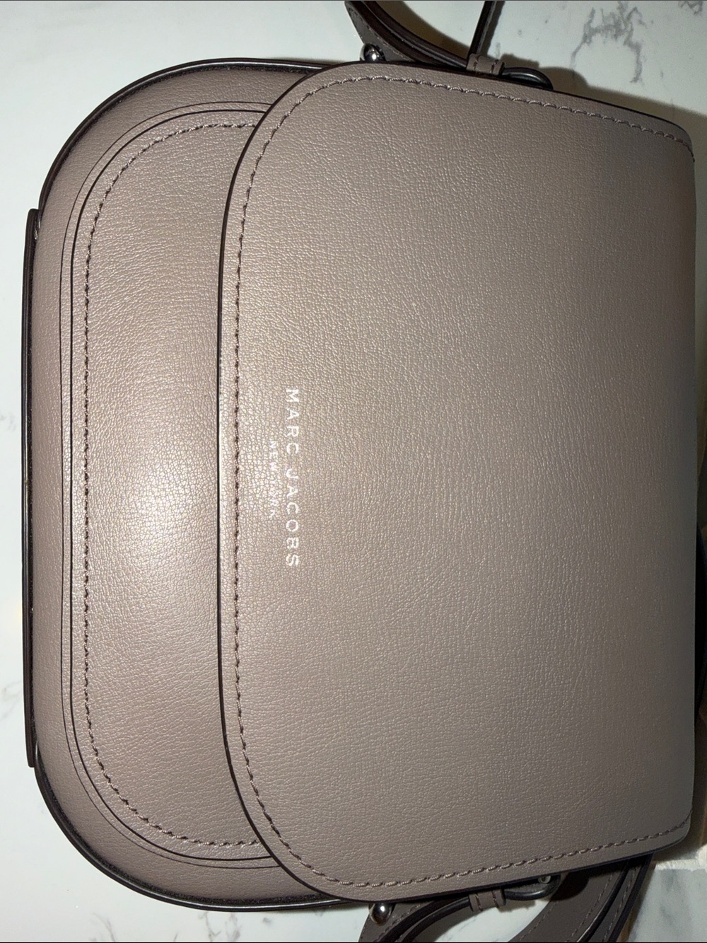 Marc Jacobs Taupe Leather Crossbody Bag - Picture 3 of 13